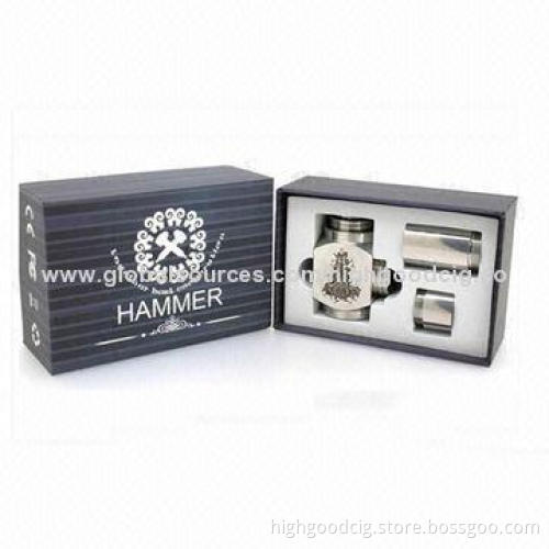 Electronic Cigarette Starter Kits Hammer Mod with Huge Puffs, OEM Orders Welcomed